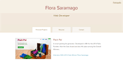 Desktop Screenshot of florasaramago.com