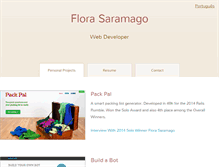 Tablet Screenshot of florasaramago.com